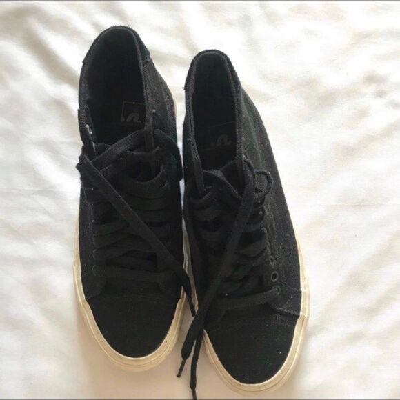 Vans SK8 Hi Old Skool Black White ERA Mid Sneakers - Men 7 / Womens 8.5 - 721454 - Picture 4 of 7